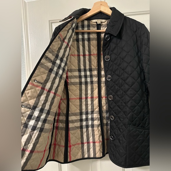 Burberry Brit Black Quilted Jacket size Small - Picture 6 of 15